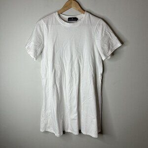 Pomander Place White Jenna Short Sleeve Blouse Flowy Top 100% Cotton Shirt Sz XS